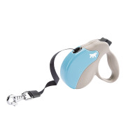 Повідець-рулетка Ferplast Amigo Tape Mini Light Blue для собак зі стрічкою