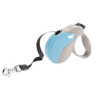 Поводок-рулетка Ferplast Amigo Tape S Light Blue для собак c лентой