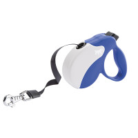 Повідець-рулетка Ferplast Amigo Tape S Blue для собак зі стрічкою