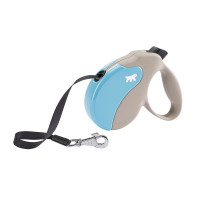 Повідець-рулетка Ferplast Amigo Tape M Light Blue для собак із стрічкою