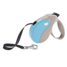 Повідець-рулетка Ferplast Amigo Tape L Light Blue для собак зі стрічкою