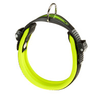 Нашийник для собак на м'якій підкладці Ferplast Ergofluo C15/33 Verde Acido