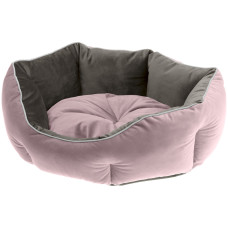 Лежанка для кошек и собак из бархатистой ткани Ferplast Queen 45 Pink