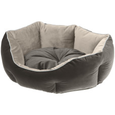 Лежанка для кошек и собак из бархатистой ткани Ferplast Queen 60 Grey