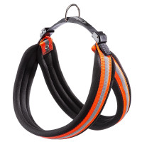 Эргономичная светоотражающая шлейка для собак Ferplast Agile Reflex 8 Orange