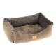 М'яка лежанка з оксамиту для собак та кішок Ferplast Chester 50 Brown