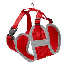 Технологичная нейлоновая шлейка для собак и кошек Ferplast Nikita P XXS Red