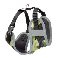 Тренувальна нейлонова шлейка для собак та кішок Ferplast Nikita Fashion XS Militare