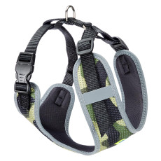 Тренувальна нейлонова шлейка для собак та кішок Ferplast Nikita Fashion S Militare