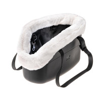 М'яка зимова переноска для маленьких собак Ferplast With-Me Winter Black