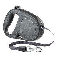 Рулетка Ferplast Flippy One Tape S Black для собак із стрічкою