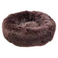 М'який плюшевий будиночок, ліжко для собак та кішок Ferplast Cuddly 60 Brown