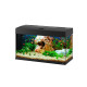 Скляний акваріум зі світлодіодним світильником та внутрішнім фільтром Ferplast Dubai 80 Led Black 125 л