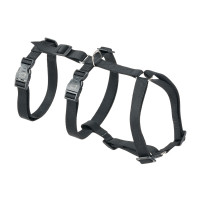 Регульована шлейка для собак, що захищає від втечі Ferplast Brave P L Black