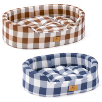 Лежак для кішок та собак з бавовни в клітину Ferplast Dandy C 55