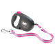 Повідець Ferplast Flippy One Reflex Tape L Fuchsia, для собак, світловідбивний, висувний