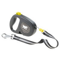 Повідець Ferplast Flippy One Reflex Cord L Yellow, для собак, світловідбивний, висувний 