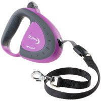 Повідець-рулетка Ferplast Flippy Tech Tape M Violet для собак із стрічкою