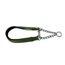 Нейлоновый ошейник с металлической цепочкой для собак Ferplast Daytona CSS15/45 Green