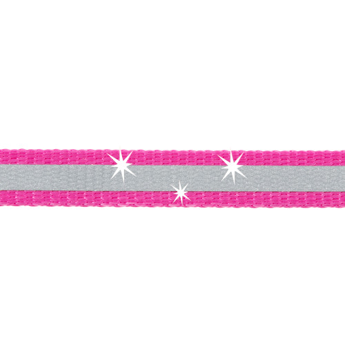 Повідець Ferplast Flippy One Reflex Cord M Fuchsia, для собак, світловідбивний, висувний 
