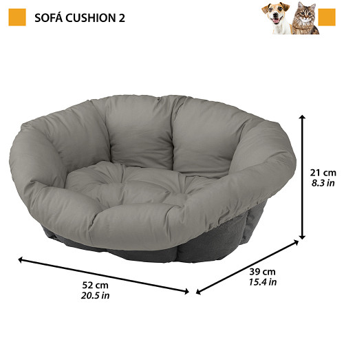 Х/б подушка с подкладкой для лежаков для собак Ferplast Siesta Deluxe 2