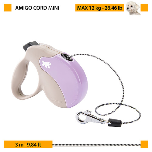Поводок-рулетка Ferplast Amigo Cord Mini Blue для собак cо шнуром
