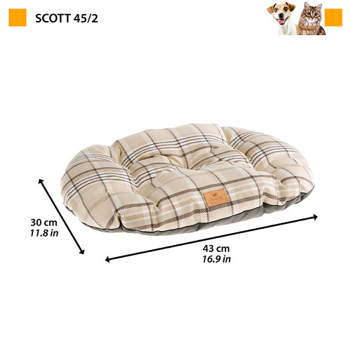 Двостороння подушка для котів та собак Ferplast Scott 45/2 Brown