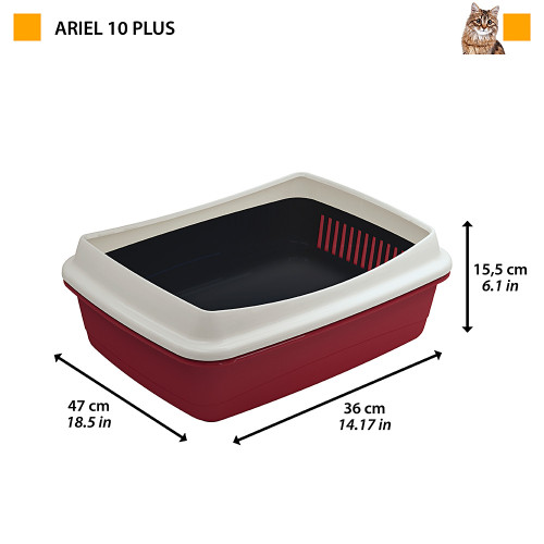 Туалет Ferplast Ariel 10 Plus для котов с системой просеивания