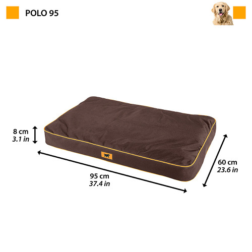 Подушка для собак із міцного матеріалу Ferplast Polo 95 Brown