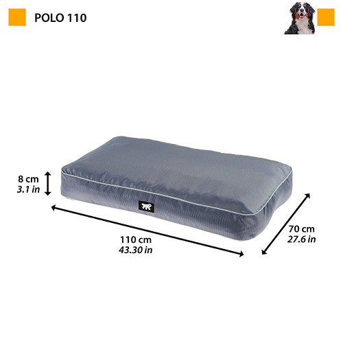 Подушка для собак із міцного матеріалу Ferplast Polo 110 Grey