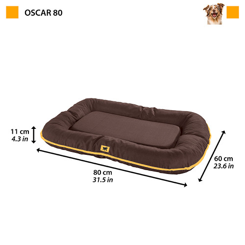 Лежанка для собак із міцної водовідштовхувальної тканини Ferplast Oscar 80 Brown