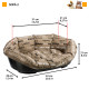 Пластиковий лежак для собак та кішок у комплекті з подушкою Ferplast Sofa' 2