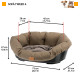 Лежанка для собак та кішок з термопластику Ferplat Sofa' 6 Tweed