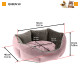 Лежанка для котів та собак з оксамитової тканини Ferplast Queen 50 Grey