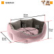 Лежанка для котів та собак з оксамитової тканини Ferplast Queen 60 Grey