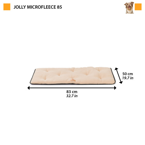 Матрац для собак із м'якого тонкого флісу Ferpalst Jolly 85 Mircofleece Beige