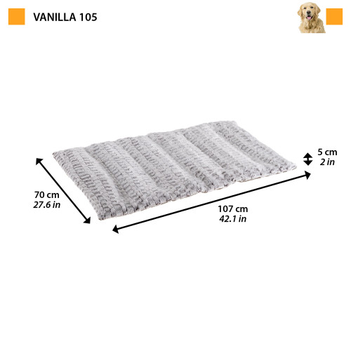 Ковдра для собак та кішок з м'якого екологічного хутра Ferplast Vanilla 105