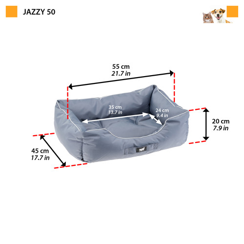 Лежанка для собак із водовідштовхувальної тканини Ferplast Jazzy 50