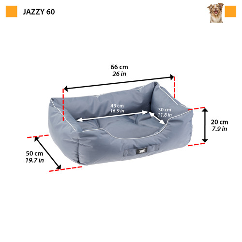Лежанка для собак із водовідштовхувальної тканини Ferplast Jazzy 60