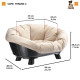 Піднята лежанка для собак та кішок Ferplast Sofa’ Throne 4 White