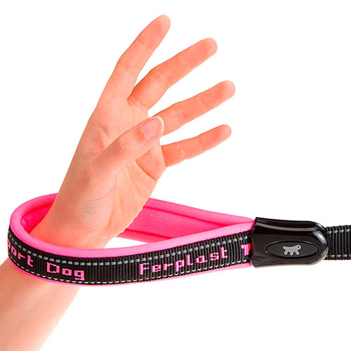 Повідець для собак з автоматичним карабіном Ferplast Sport Dog Matic G20/120 Fuchsia