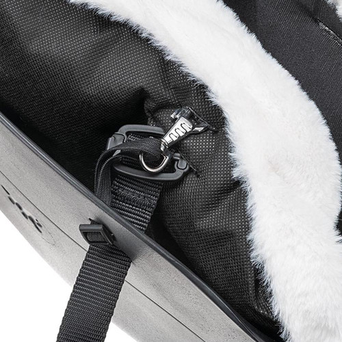 М'яка зимова переноска для маленьких собак Ferplast With-Me Winter Black