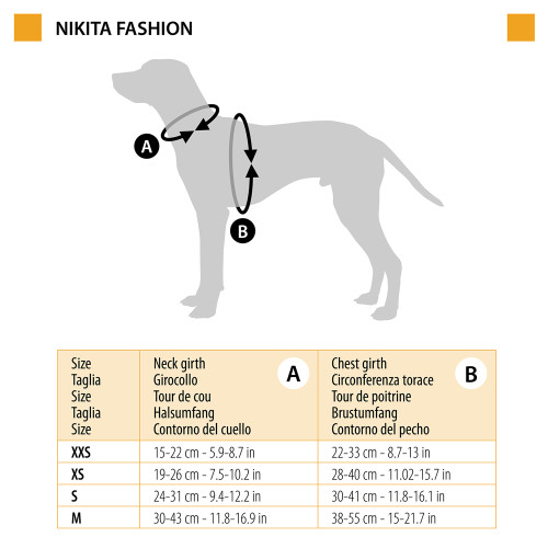 Тренировочная нейлоновая шлейка для собак и кошек Ferplast Nikita Fashion S Viola