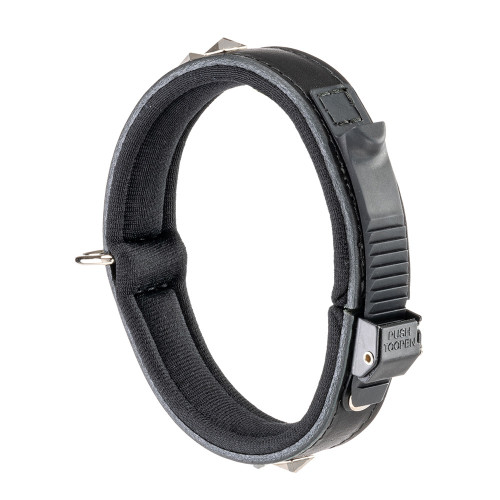 Шкіряний нашийник для собак Ferplast Giotto Luxor Black C20/34