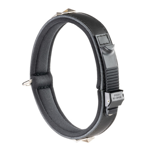 Шкіряний нашийник для собак Ferplast Giotto Luxor Black C25/44