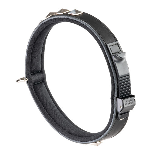 Шкіряний нашийник для собак Ferplast Giotto Luxor Black C25/49