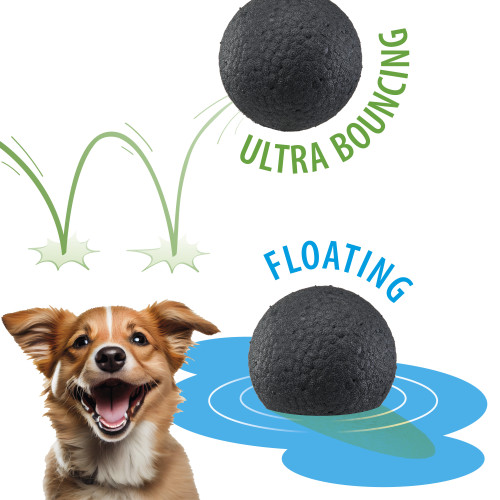 Игрушечный мяч для собак Ferplast Chewa Boing Ball L Black