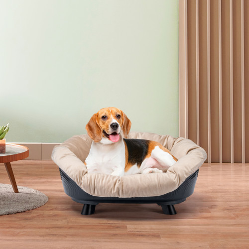 Піднесена лежанка для собак та кішок Ferplast Sofa' Throne 6 Black