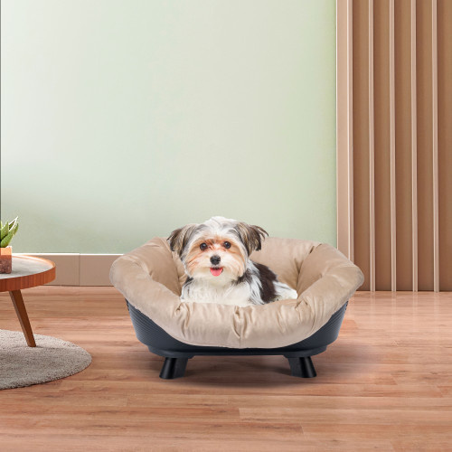 Піднесена лежанка для собак та кішок Ferplast Sofa' Throne 4 Black