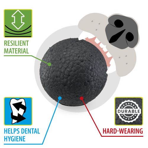 Игрушечный мяч для собак Ferplast Chewa Boing Ball L Black